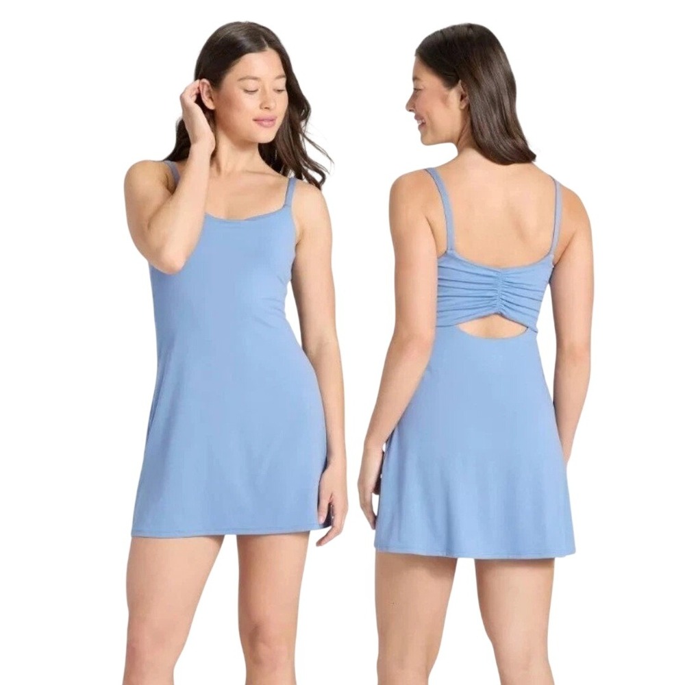 All in Motion Women's‎ Blue Cutout Back Activewear Tennis Dress Size XL